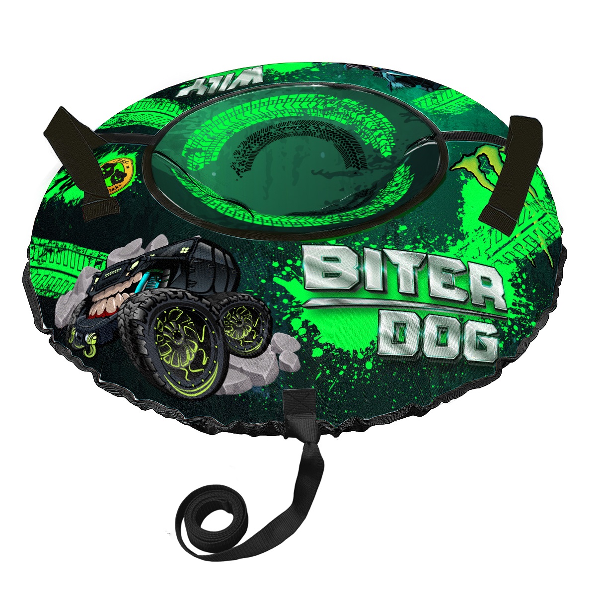 Санки-ватрушка "Монстер трак PROFFI" диаметр 90 см "Fani Sani"/8 - изображение 2