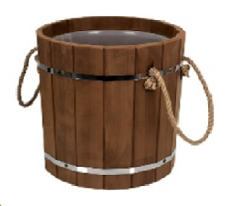 Ведро 18 л с пластиковой вставкой TERMO, TM ”Бацькина баня” - изображение 2