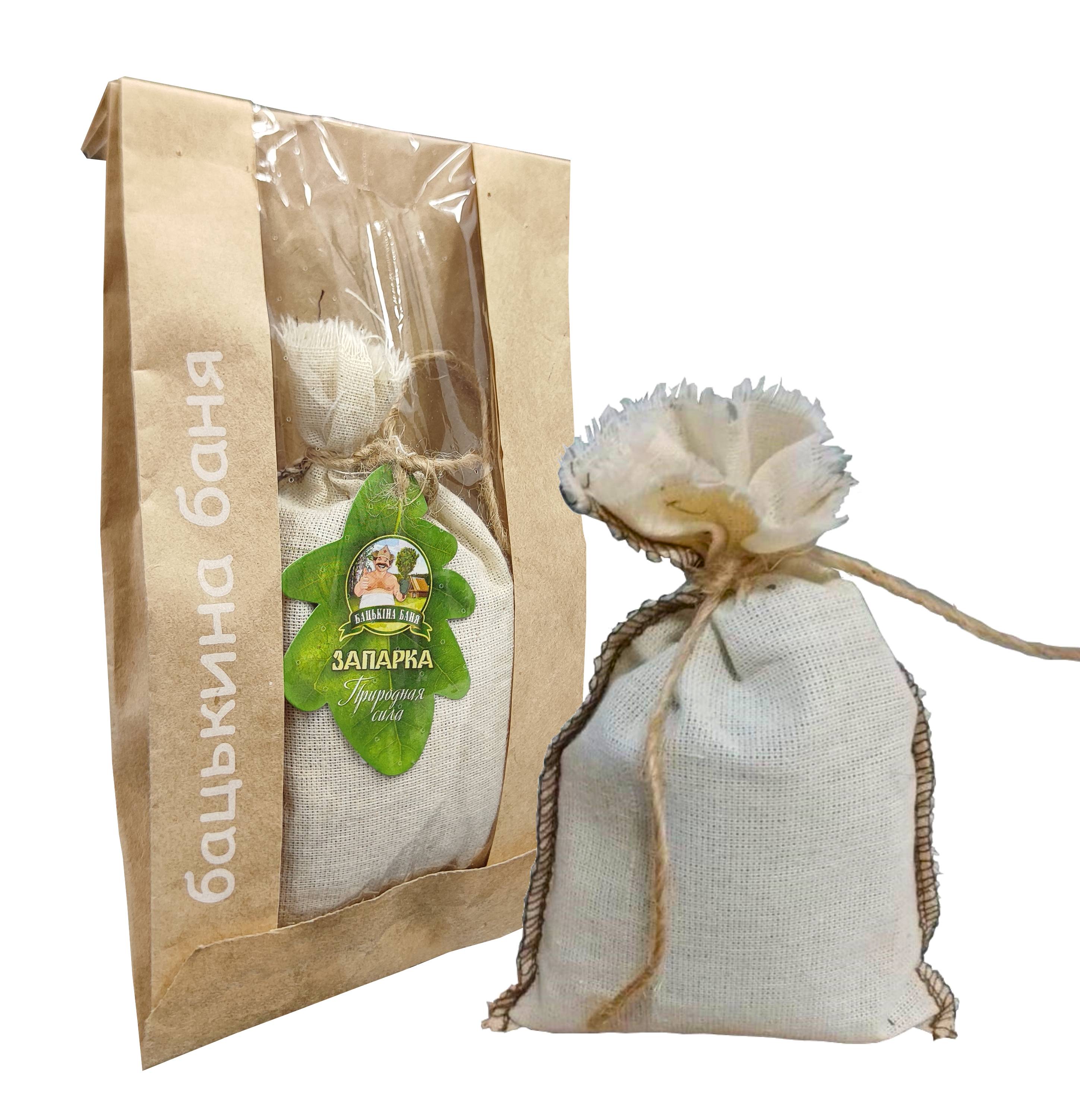 Запарка 30г, для бани в мешочке "эвкалипт". TM ”Бацькина баня"/50 - изображение 1