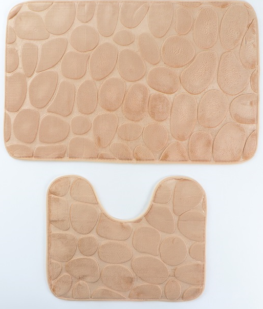 Коврик для ванной комнаты "Komfort". ( Комплект 2 шт) Корица/40 - изображение 1