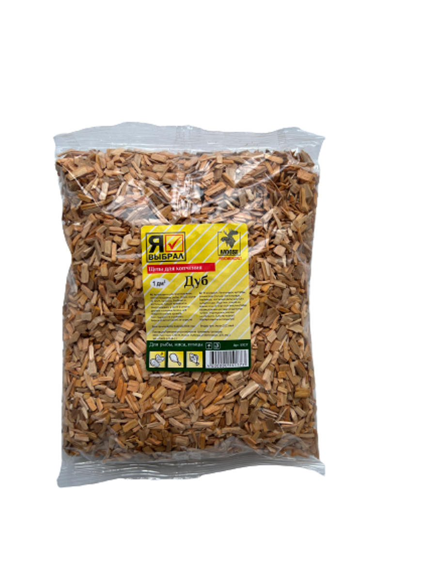 Щепа для копчения "Дуб" 1 дм Я ВЫБРАЛ/25