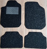 Комплект автоковров 4 шт, черный