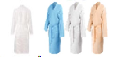 Халат (46-50, белый) из вафельной ткани, ТМ "Бацькина баня"/10 - изображение 2