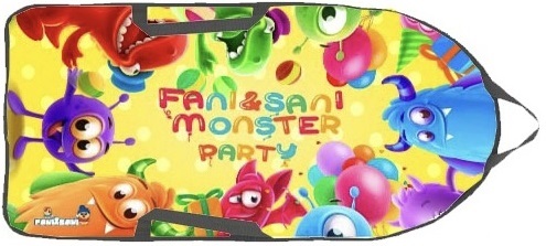 Ледянка прямоугольник двухместная 90*45 см "Вечеринка монстров" "Fani Sani"/10
