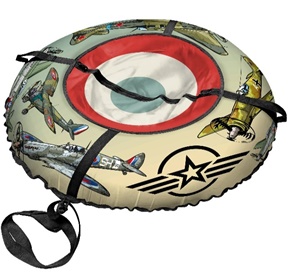 Санки-ватрушка "Самолеты PROFFI" диаметр 100 см "Fani Sani"/8 - изображение 1