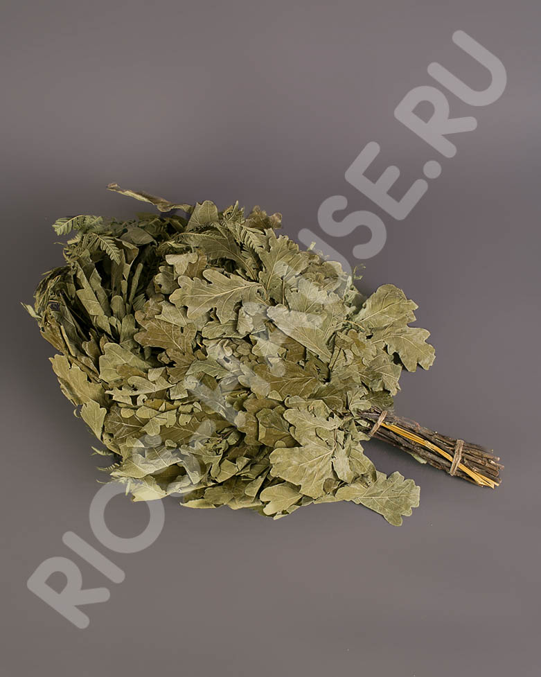 Веник дубовый с папоротником(в упаковке) ТМ "Бацькина баня" - изображение 2