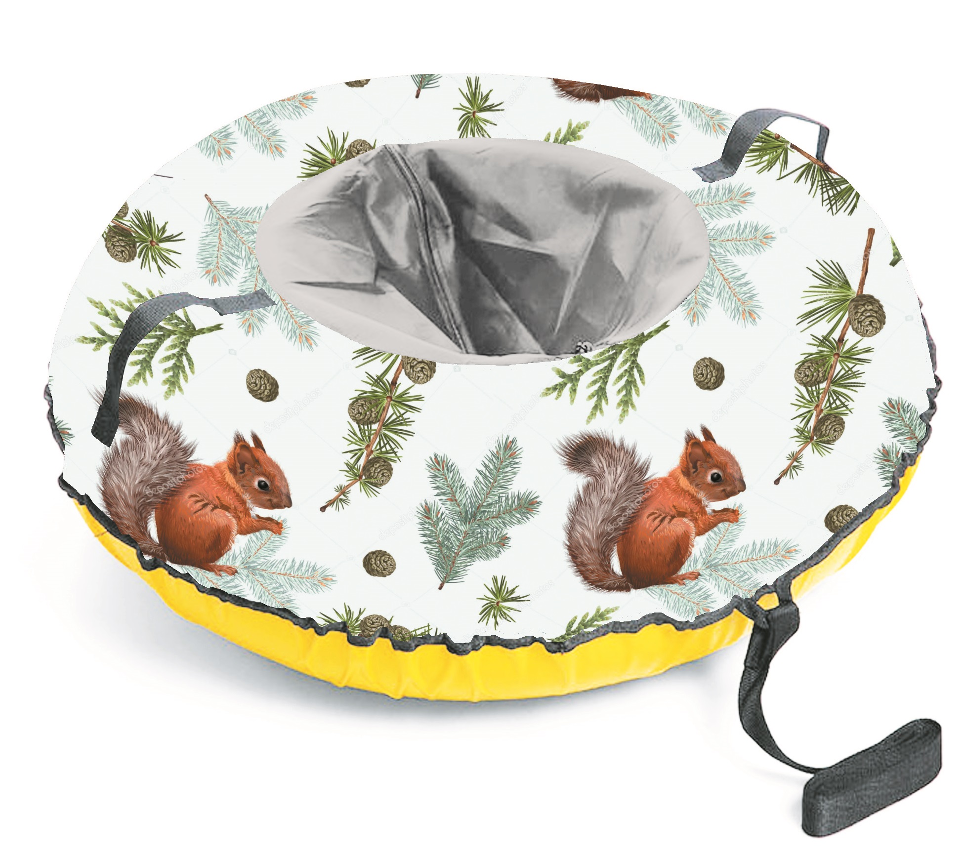 Санки-ватрушка "Белочки" диаметр 80 см "Fani Sani"/10