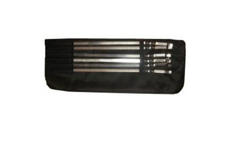 Набор шампуров плоских 410х10х1,5 (нержавеющая сталь) 6шт Я ВЫБРАЛ/50