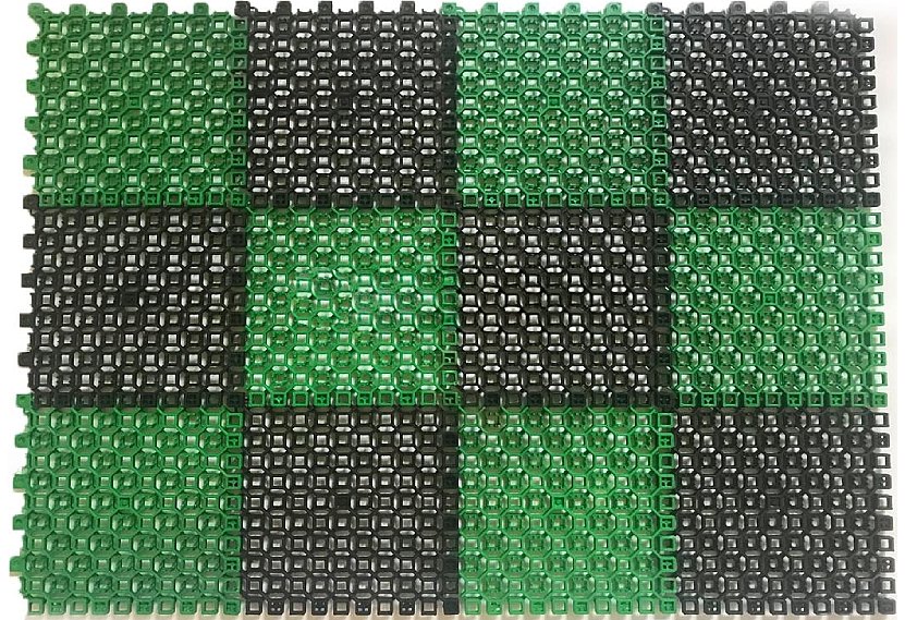 Коврик "Антишпилька" 42х56 см черно-зел Blabar/10 - изображение 1