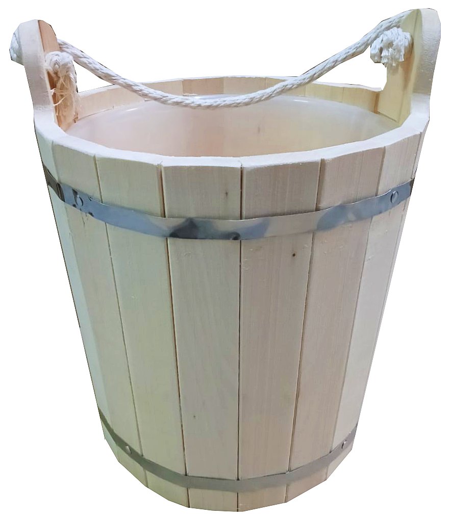 Ведро 13 л с пластиковой вставкой TM ”Бацькина баня” /1 - изображение 2