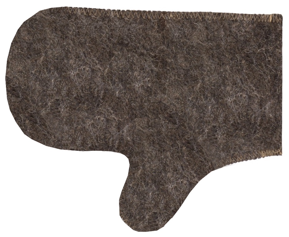 Рукавица для бани (СЕРЫЙ) TM ”Бацькина баня"/25