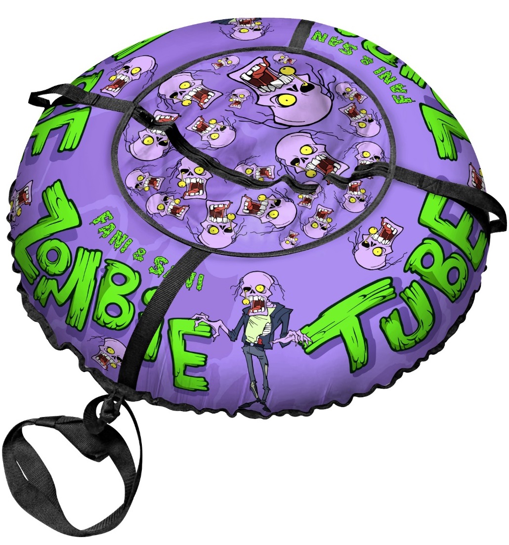 Санки-ватрушка "Зомби Тюб Ф PROFFI" диаметр 80 см "Fani Sani"/10 - изображение 2