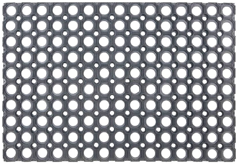 Коврик грязезащитный "ячейка", 400*600*12мм, Svart mjuk серый BLABAR/10 - изображение 1