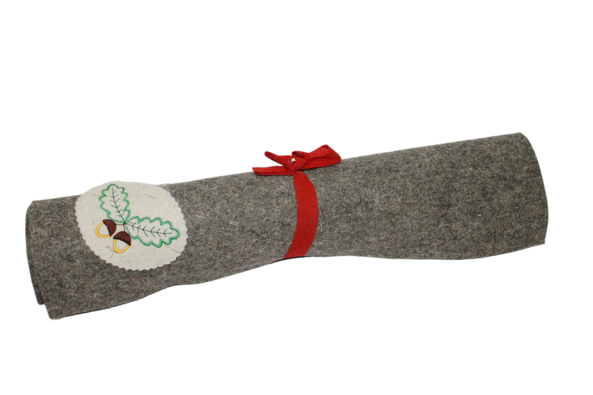 Подстилка ковёр "Скрутка" для бани  (145*50) с вышивкой в ассортименте (СЕРЫЙ) 2 шт