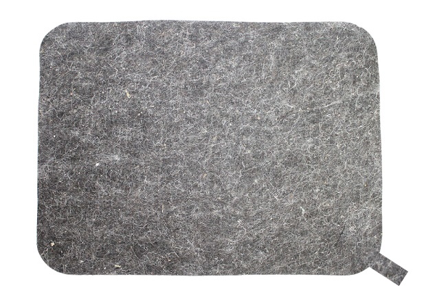 Коврик для бани из серого войлока "Дубовый веник" - изображение 2