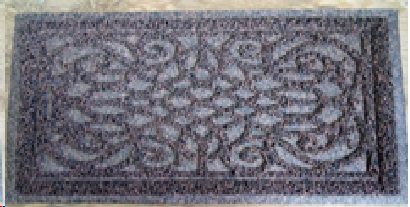 Коврик придверный коврик (лапша) 40*60 см, с узором коричневый, ПВХ/24 - изображение 2