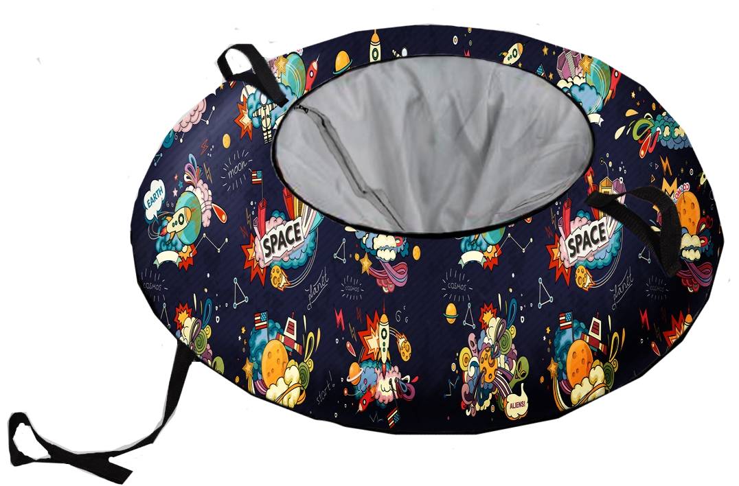Санки-ватрушка "Космос" диаметр 80 см "Fani Sani"/10 - изображение 1