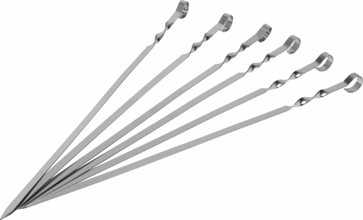 Шампур плоский 550х10х1,5 (нержавеющая сталь) Я ВЫБРАЛ/50 - изображение 1