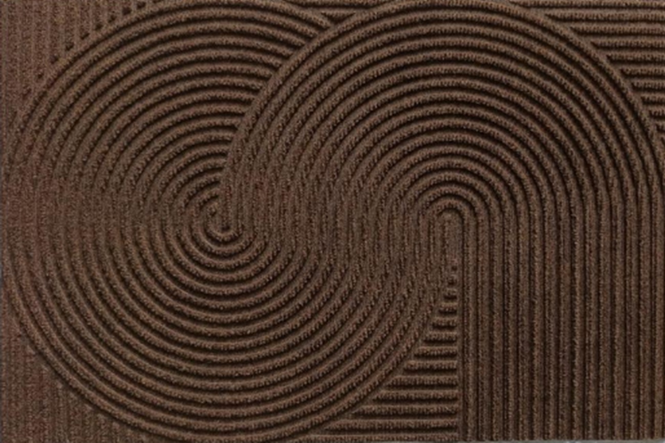 Коврик влаговпитывающий 100х150см Dzen ПП на резине коричневый Blabar/2