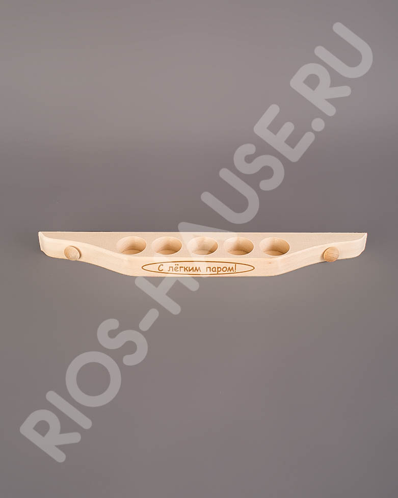 Полочка для масла с гравировкой(5 отв.) и 2 заклепки) ТМ "Бацькина баня"/35