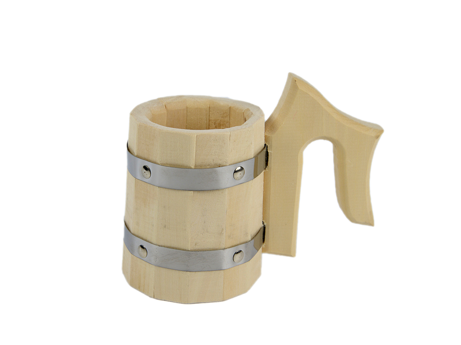 Кружка бондарная 1 л TM ”Бацькина баня”/5