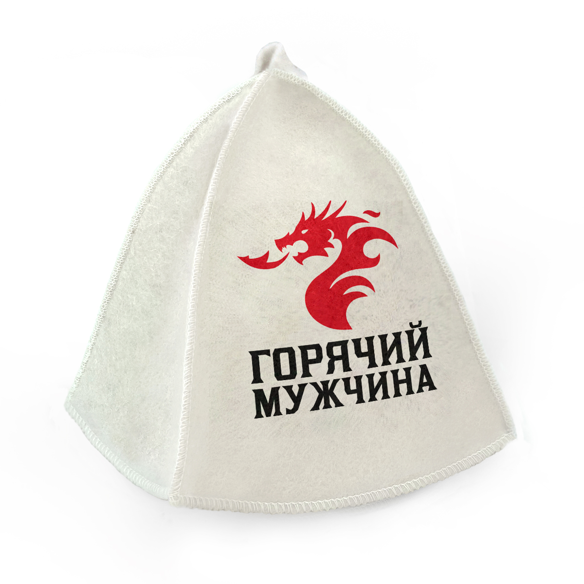 Шапка для бани принт "Горячий мужчина", (принт_1) TM ”Бацькина баня"/25 - изображение 3