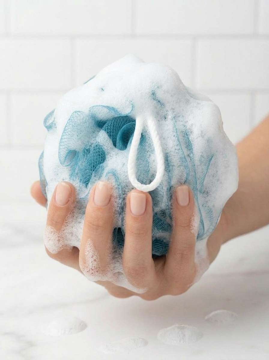 Мочалка для тела шар 12см 2 шт ТМ "Бацькина баня" - изображение 8