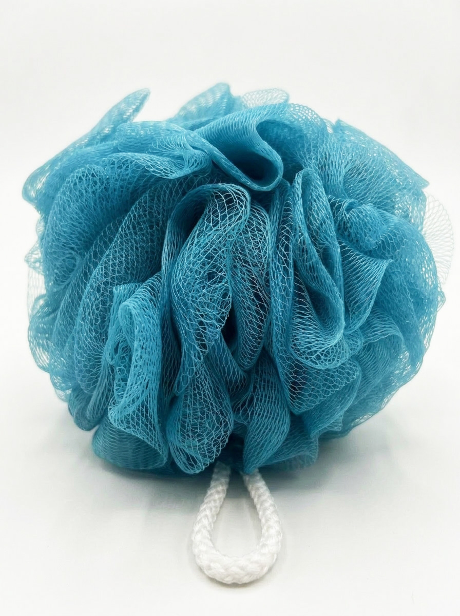 Мочалка для тела шар 12см 2 шт ТМ "Бацькина баня" - изображение 3