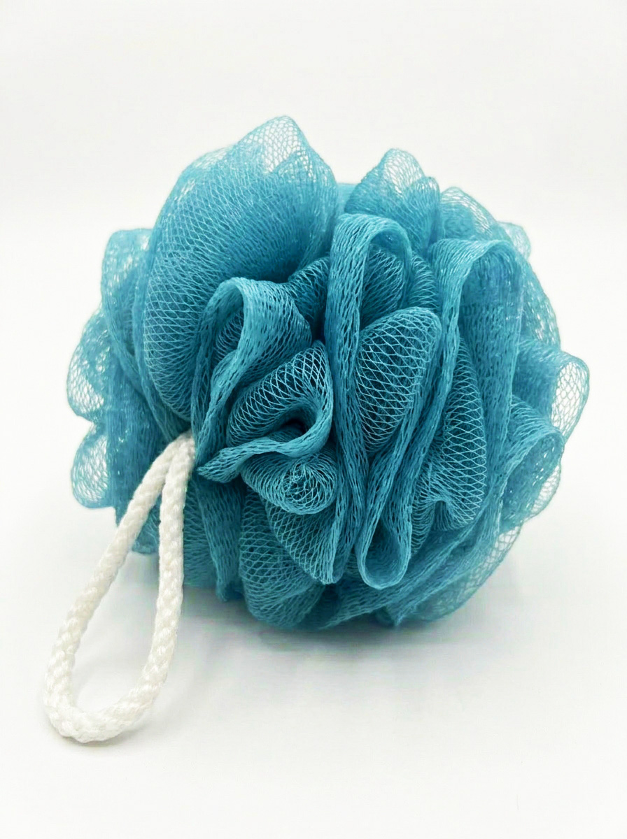 Мочалка для тела шар 12см 2 шт ТМ "Бацькина баня" - изображение 2