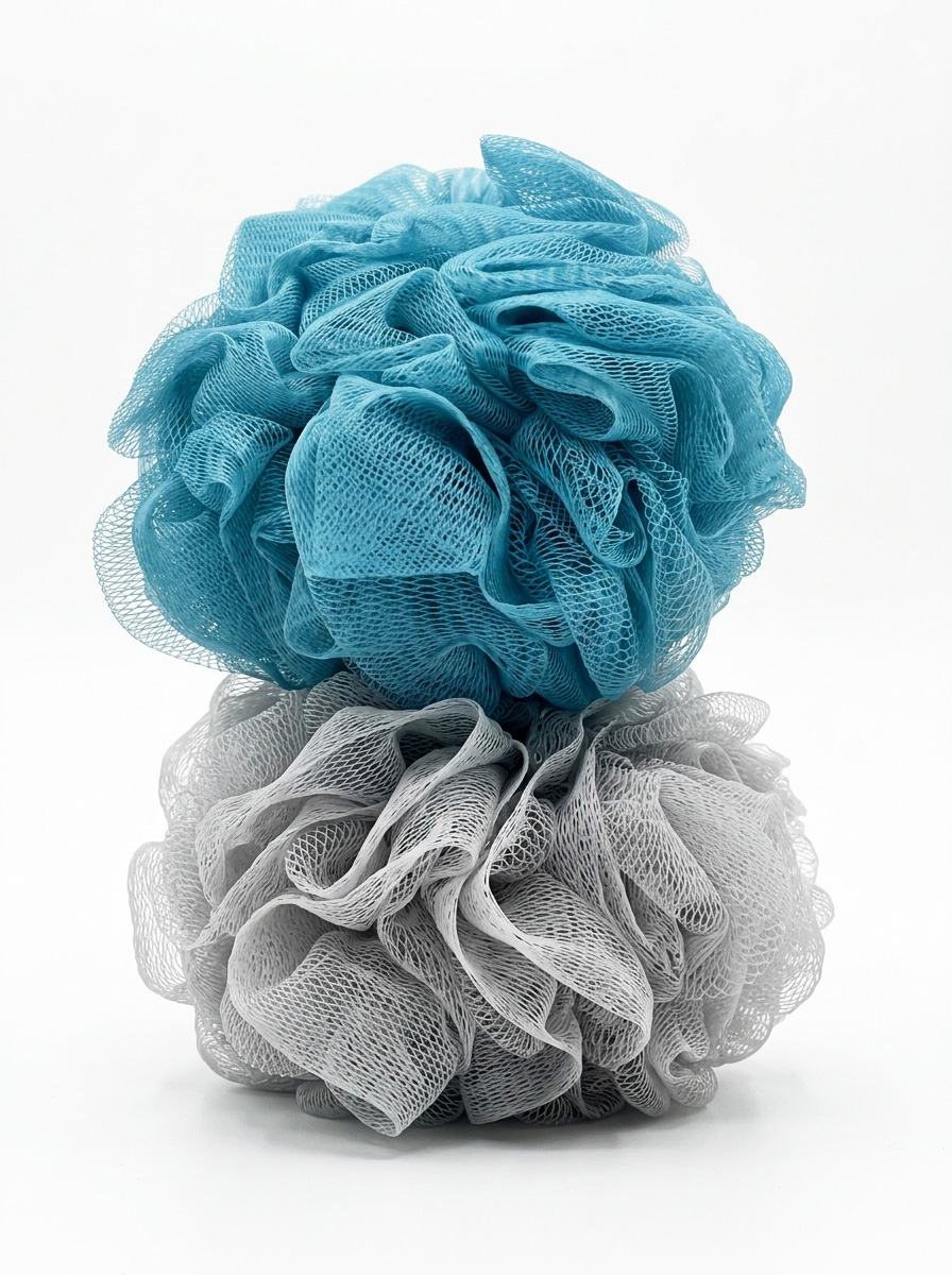 Мочалка для тела шар 12см 2 шт ТМ "Бацькина баня" - изображение 14