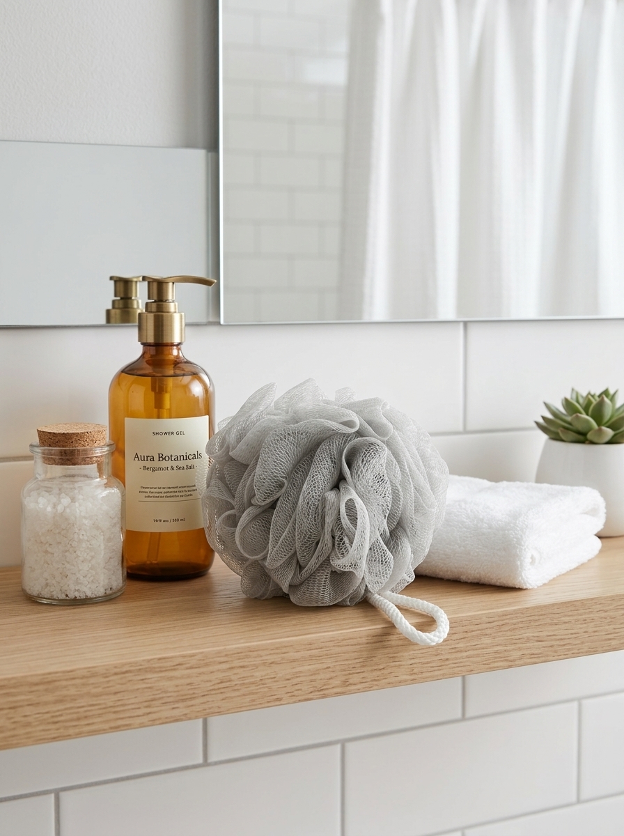 Мочалка для тела шар 12см 2 шт ТМ "Бацькина баня" - изображение 23