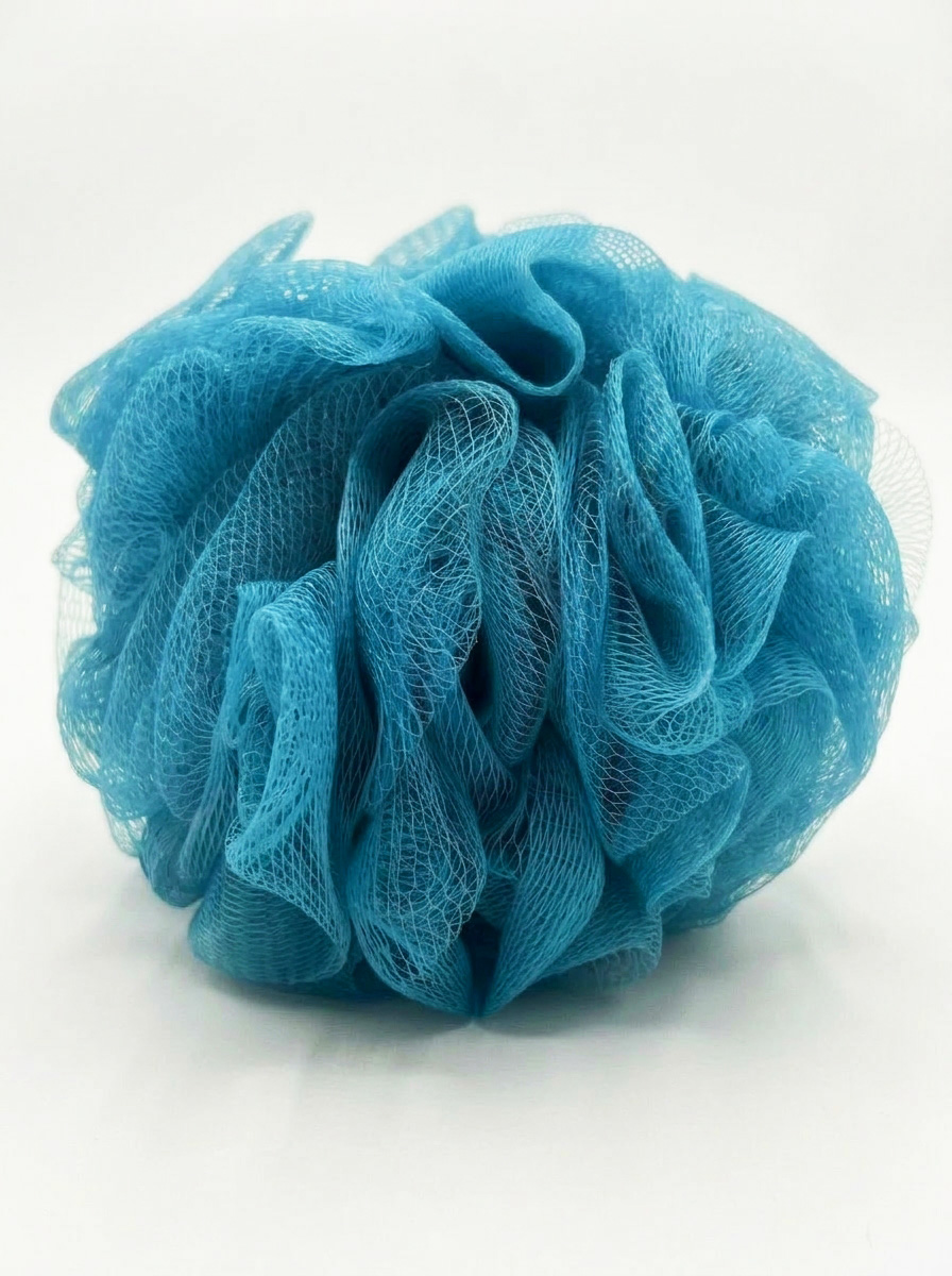 Мочалка для тела шар 12см 2 шт ТМ "Бацькина баня" - изображение 4