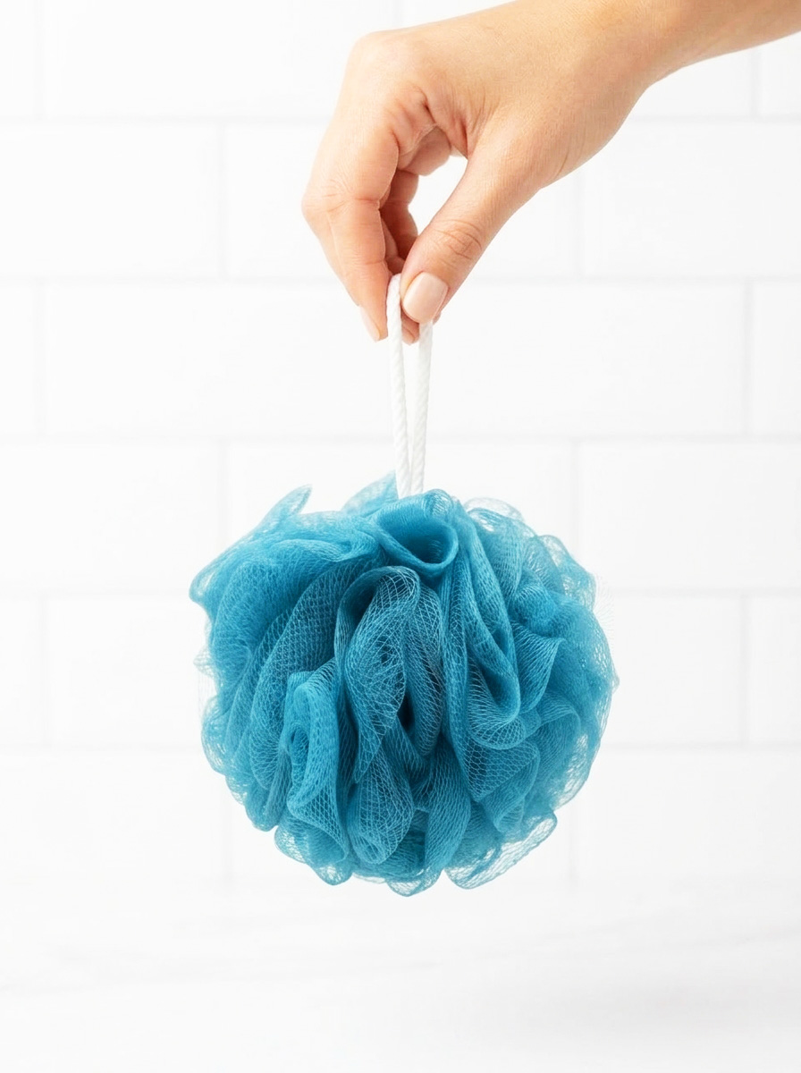 Мочалка для тела шар 12см 2 шт ТМ "Бацькина баня" - изображение 10