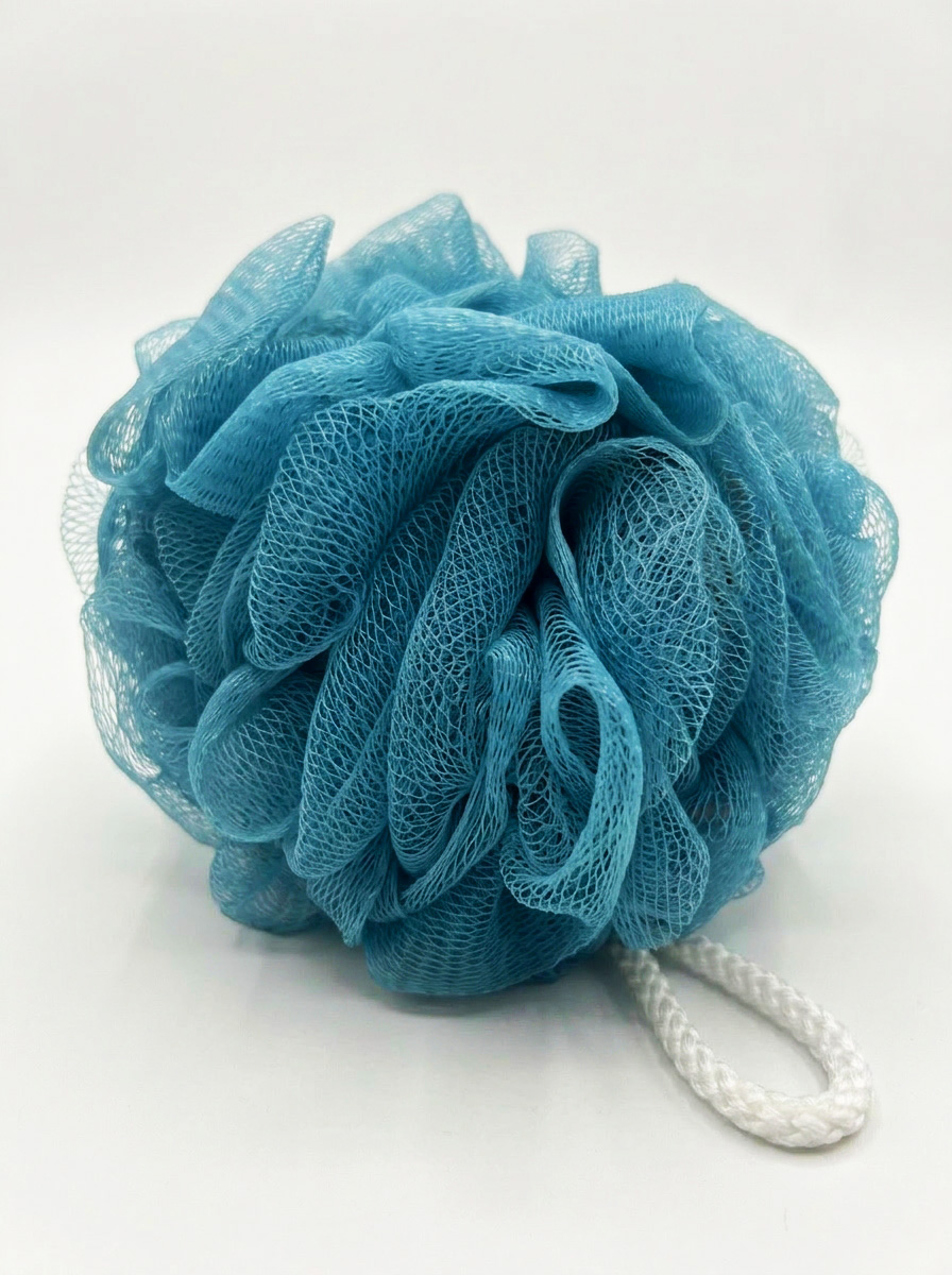 Мочалка для тела шар 12см 2 шт ТМ "Бацькина баня" - изображение 1