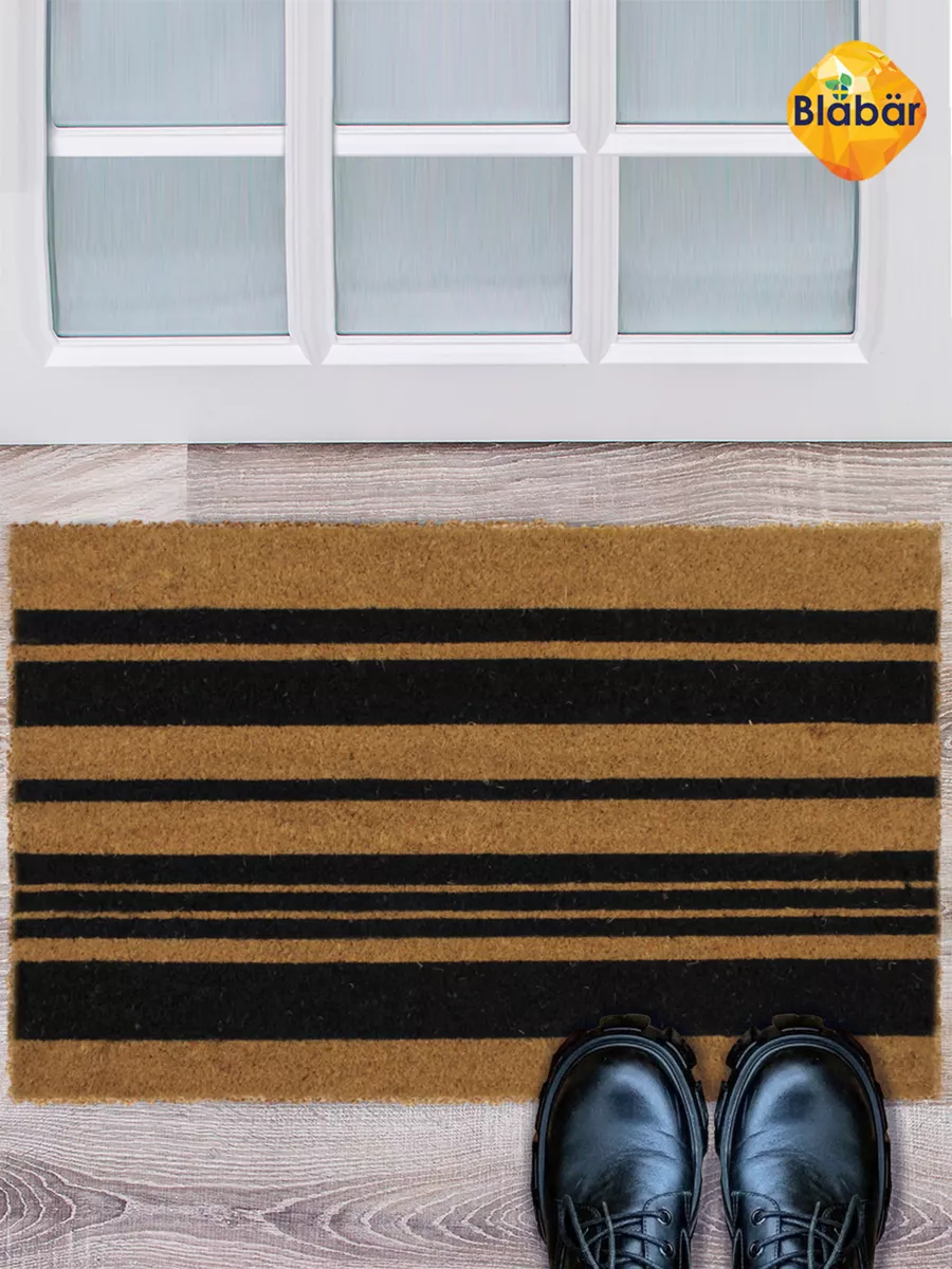 Коврик придверный 45х75х1,5см Rander кокосовый коричневый Blabar/10 - изображение 9