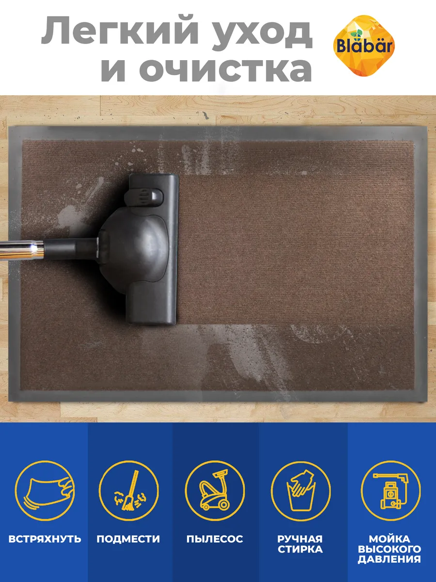 Набор ковриков Tuff влаговпитывающих 40*60 см. коричневый  Blabar 2шт./10 - изображение 5