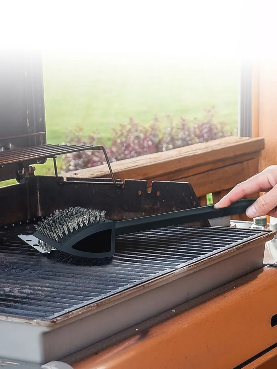 Щетка-скребок для чистки гриля большая 37х7х8см Я ВЫБРАЛ/12 - изображение 5
