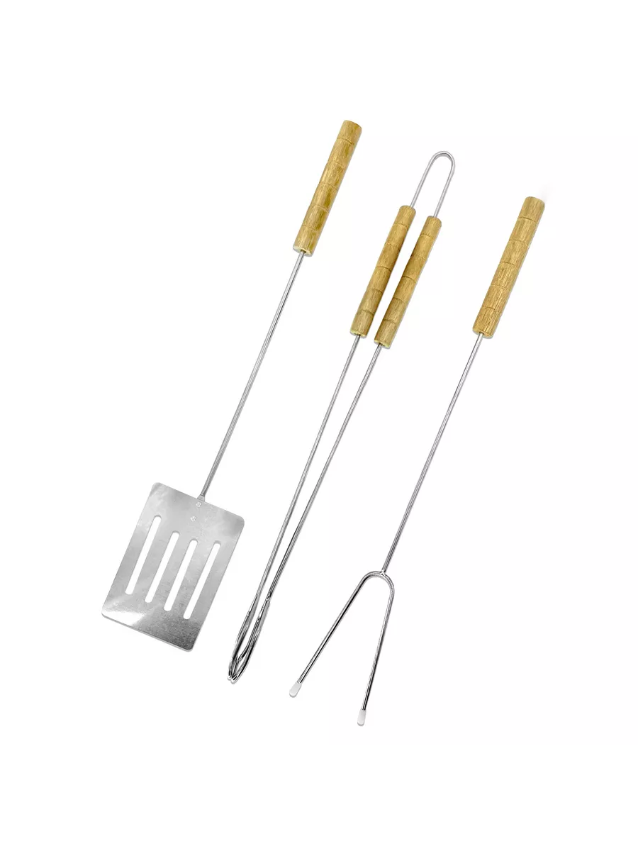 Набор "ЭКО" для барбекю из трех предметов (вилка, лопатка, щипцы) Я ВЫБРАЛ/24 - изображение 11
