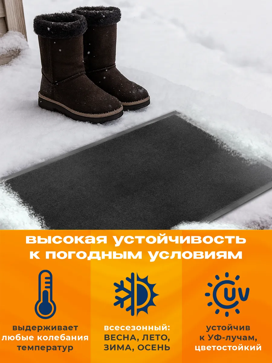 Коврик влаговпитывающий 60х90см Tuff ПВХ черный Blabar/10 - изображение 2