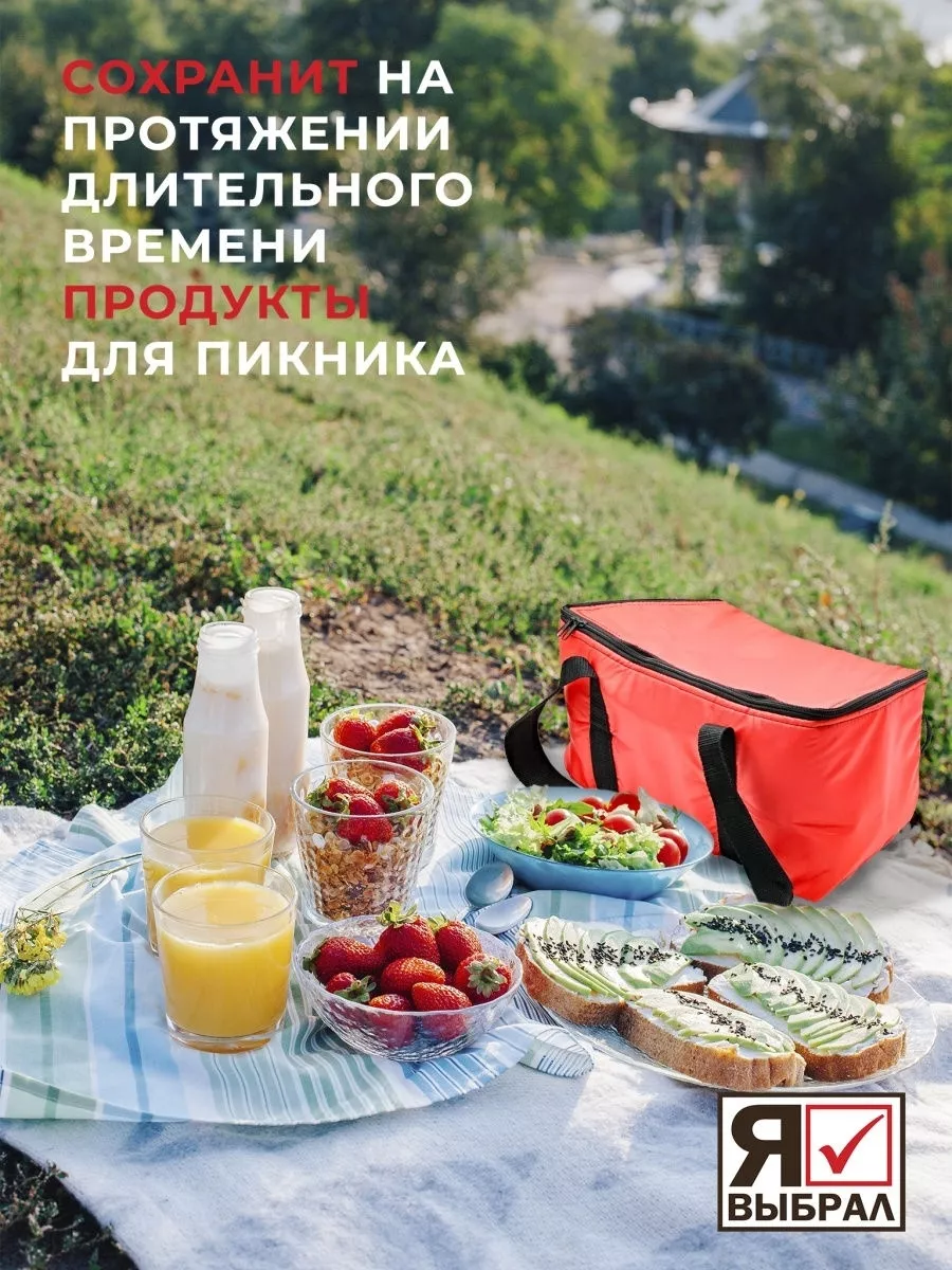 Сумка-изотермическая красная, 15л, "Я выбрал"/10 - изображение 6