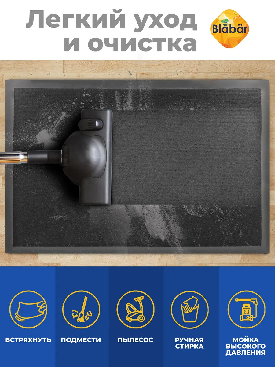 Набор ковриков Tuff влаговпитывающих 40*60 см. черный Blabar,2 шт./10 - изображение 5