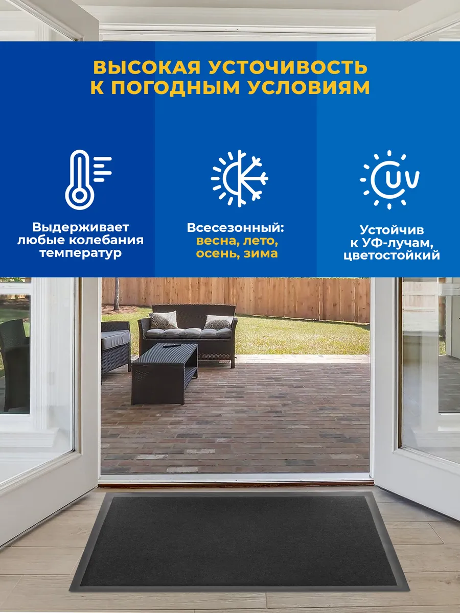 Набор ковриков Tuff влаговпитывающих 40*60 см. черный Blabar,2 шт./10 - изображение 7